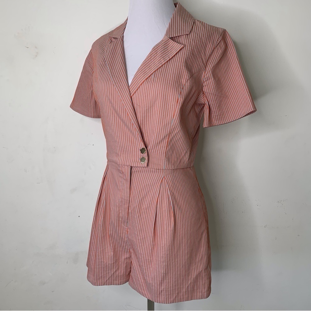 House of Harlow 1960 x Revolve Women's Orange Ronia Romper Size XS - Picture 4 of 13